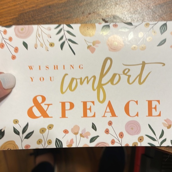 Inspirational box soft throw blacker 50” x 65” eye mask fuzzy socks and card - Picture 3 of 7